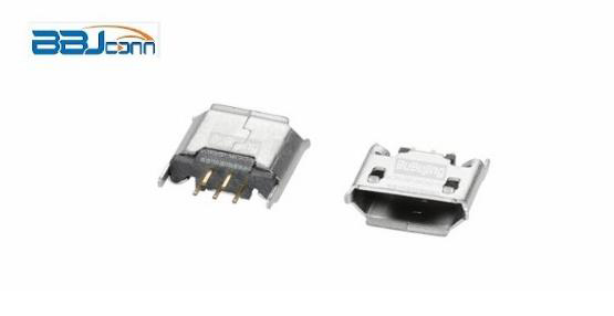 MICRO-5P 直插180度B型霧錫卷邊主圖