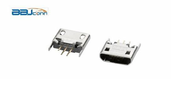 MICRO-5P 直插180度B型亮錫平口主圖